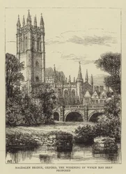 Magdalen Bridge, Oxford, de verbreding waarvan is voorgesteld